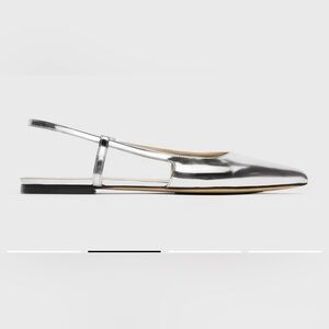 Silver Women's Slingback Flats